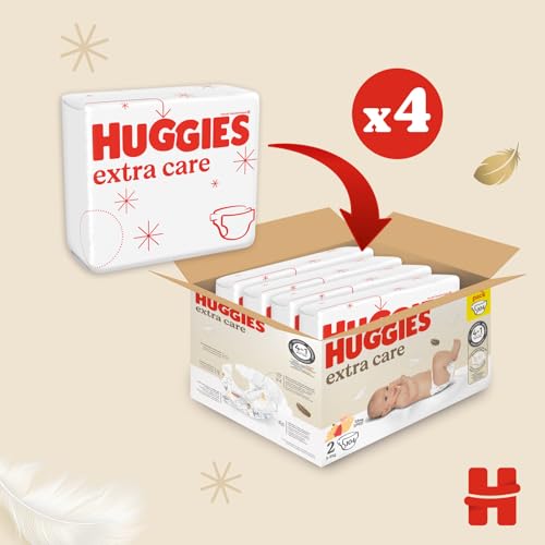 Huggies Extra Care Bebe, Pannolini Taglia 2 (3-6Kg), Ultra assorbente, Design Disney, Pacco Mega, 104 Pz - Prova pratica