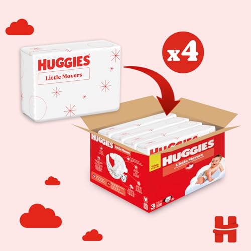 Huggies Little Movers, Pannolini Taglia 3 (4-9 Kg),Ultra assorbente, Design Disney, 168 Pz - Funzionalità e accessori