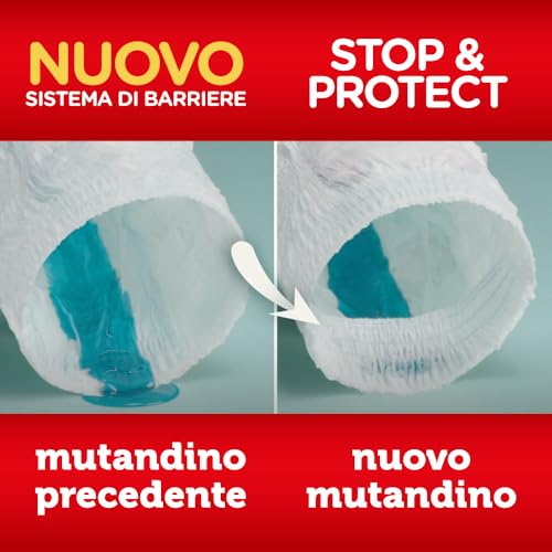 Pampers Baby Dry Mutandino Junior +500 Punti Coccole extra in omaggio, Taglia 5 (12-18 kg), 108 Pannolini (formato scorta) - Funzionalità e accessori