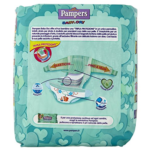 Pampers Baby Dry Pannolini Maxi, Taglia 4 (7-18 kg), 19 Pannolini - Prova pratica