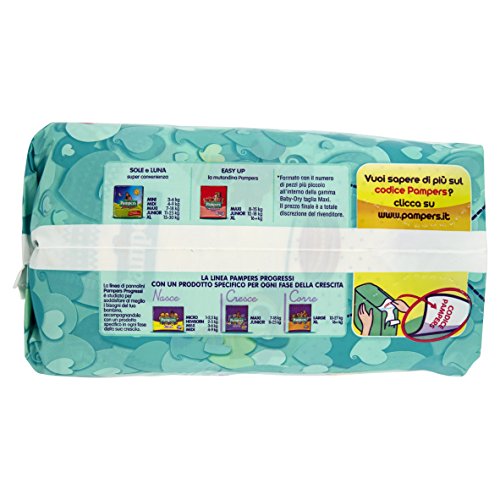 Pampers Baby Dry Pannolini Maxi, Taglia 4 (7-18 kg), 19 Pannolini - Funzionalità e accessori