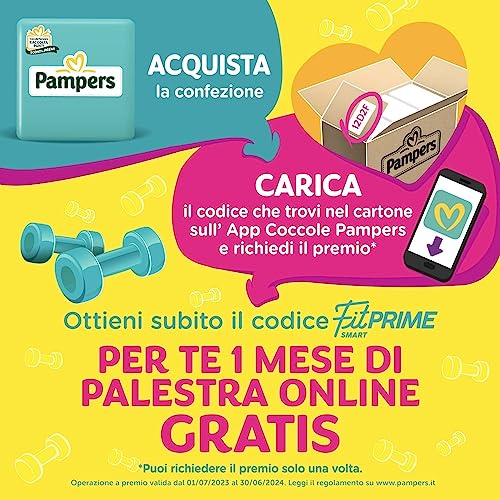 Pampers Progressi & Fit Prime Midi, Formato Scorta, 162 Pannolini, Taglia 3 (4-9 Kg), 1 Mese Di Palestra Online In Omaggio - Prova pratica