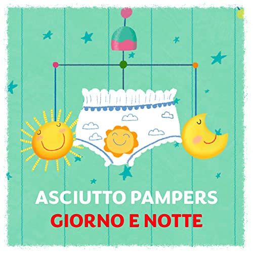 Pampers Sole e Luna Pannolino a Mutandino Maxi, Taglia 4 (8-15 kg), 60 Pannolini - Funzionalità e accessori
